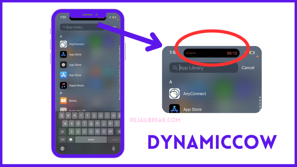 DynamicCow is an application that uses the MacDirtyCow exploit to enable the Dynamic Island functionality on all iOS 16 devices. 