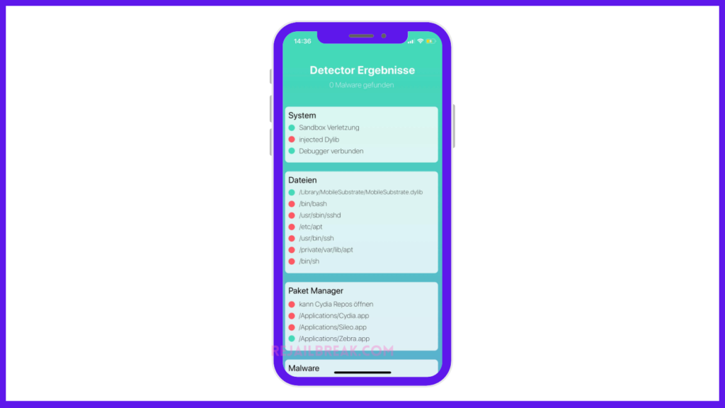 Update] Detector 1.7 Beta 3 A simple Malware Detection Tool :ReJailbreak.com