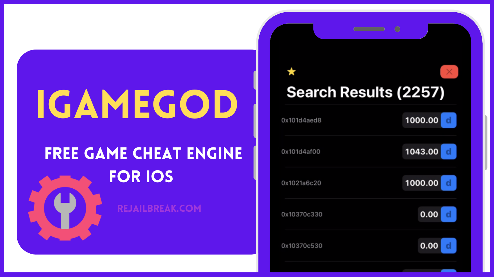 Download the iGameGod IPA game cheat engine for iOS.